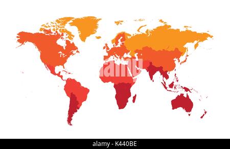 Carte du monde infographie Illustration de Vecteur