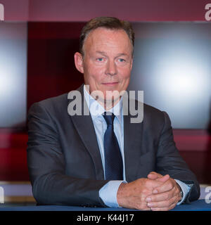 Berlin, Allemagne. 4e Septembre, 2017. Dur mais juste. Thomas Oppermann - président du groupe du parti SPD, Allemagne, Berlin, 04.09.2017, la Modération : Frank Plasberg, Foto : Uwe Koch/fotobasis.de crédit : Uwe Koch/Alamy Live News Banque D'Images