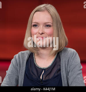 Berlin, Allemagne. 4e Septembre, 2017. Dur mais juste. Lisa Sophie - youtube - ItsColeslaw, GER, Berlin, 04.09.2017, la Modération : Frank Plasberg, Foto : Uwe Koch/fotobasis.de crédit : Uwe Koch/Alamy Live News Banque D'Images