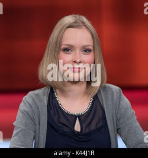 Berlin, Allemagne. 4e Septembre, 2017. Dur mais juste. Lisa Sophie - youtube - ItsColeslaw, GER, Berlin, 04.09.2017, la Modération : Frank Plasberg, Foto : Uwe Koch/fotobasis.de crédit : Uwe Koch/Alamy Live News Banque D'Images