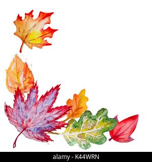 Composition vecteur avec les feuilles d'automne Illustration de Vecteur
