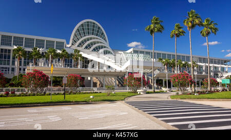 Vue extérieure de l'Orange County Convention Center à Orlando, Floride Banque D'Images