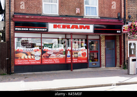 Kram Polish Delicatessen à Orpington High Street, Kent Banque D'Images