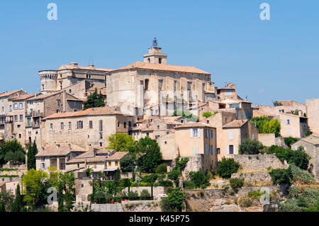 Europe, France, région du Luberon, Roussillon village. Banque D'Images