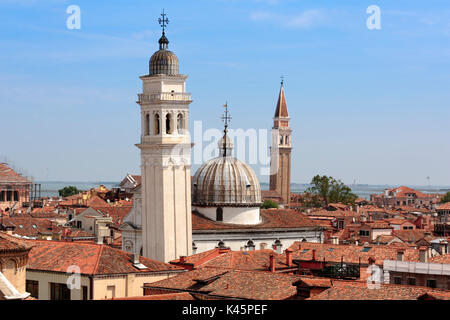 Les toits et les clochers, Castello, Venise, Italie Banque D'Images