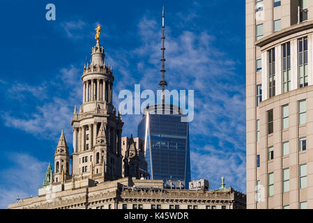 États-Unis, New York, New York, Lower Manhattan, le bâtiment municipal David N. Dinkins Banque D'Images