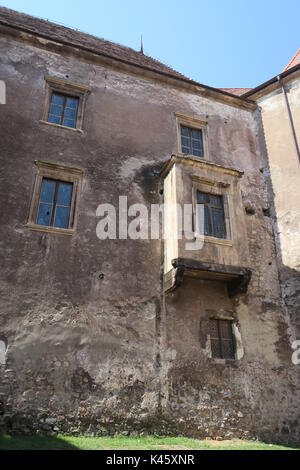 Corvin hunyadi, château ou Château de Hunedoara, l'un des plus grands châteaux de la renaissance gothique médiévale en Europe, l'une des sept merveilles de la Roumanie Banque D'Images