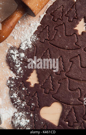 Faire des biscuits de Noël, still life Banque D'Images