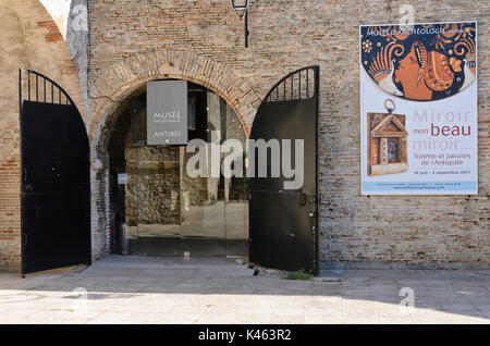 Musée d'archéologie dans le bastion saint-andré, Antibes, France Banque D'Images