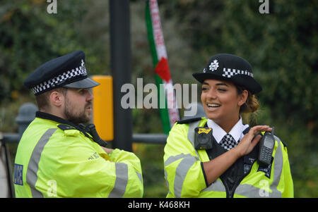 En fonction de la Police métropolitaine de Londres Banque D'Images