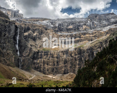 Voir l'approche du Cirque Gavarnie Banque D'Images