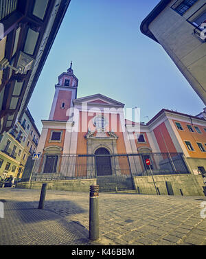 L'église San Lorenzo à Lavapies quartier. Madrid. L'Espagne. Banque D'Images