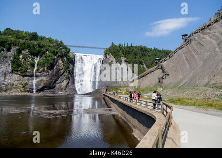 Cascade montmorency à Québec, Canada Banque D'Images