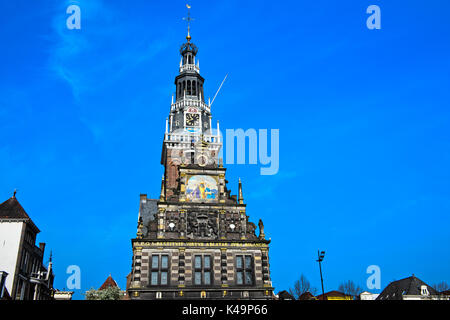 Tour de l'horloge de la balance, Waaggebouw, Alkmaar, Pays-Bas Banque D'Images