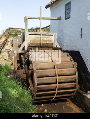 Roue hydraulique d'dejberg historique du moulin à eau dans le Danemark, Europe Banque D'Images