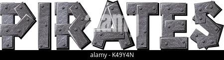 Texte Pirates Illustration de Vecteur
