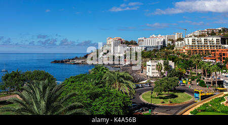 Sur la côte de Funchal, Madère Banque D'Images