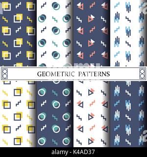 Modèle vecteur géométrique,pattern se remplit, l'arrière-plan de la page web,des textures de surface Illustration de Vecteur