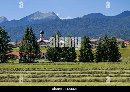 Idylllisches Dorf Dans Oberbayern Banque D'Images