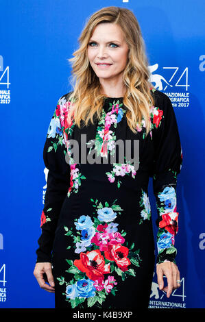 Venise, Italie. 05 sep, 2017. Michelle Pfeiffer au cours de la "mère !' photocall au 74e festival international du film de Venise au Palazzo del casino sur septembre 05, 2017 à Venise, Italie : crédit-geisler fotopress/Alamy live news Banque D'Images