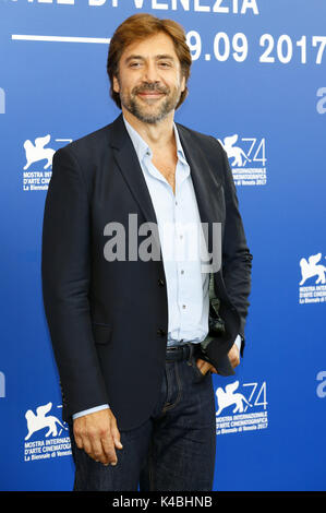 Venise, Italie. 05 Sep, 2017. Javier Bardem au cours de la "Mère !' photocall au 74e Festival International du Film de Venise au Palazzo del Casino sur Septembre 05, 2017 à Venise, Italie | Verwendung weltweit/alliance photo Credit : dpa/Alamy Live News Banque D'Images