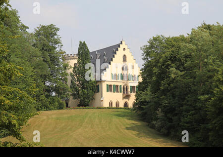 Rosenau château entouré par la Nature, Roedental près de Coburg, Haute-Franconie Banque D'Images