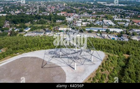 Vue aérienne de Tetraeder sur l'ancienne décharge de la mine de Bottrop, Allemagne Banque D'Images