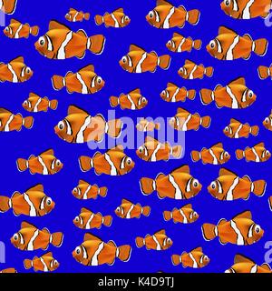 Poisson orange motif transparent Illustration de Vecteur