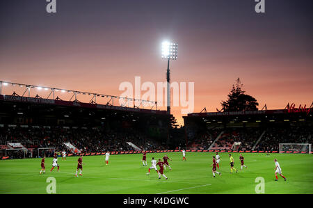 L'Angleterre Demarai gris sur la balle au cours de l'UEFA Euro 2019 U21, match de qualification du groupe 4 à la vitalité Stadium, Bournemouth. Banque D'Images