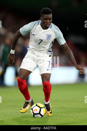 L'Angleterre au cours de l'Ojo Oluwaseyi UEFA Euro 2019 U21, match de qualification du groupe 4 à la vitalité Stadium, Bournemouth. Banque D'Images