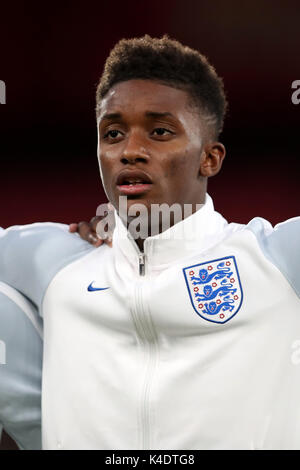 L'Angleterre au cours de l'Demarai Gray UEFA Euro 2019 U21, match de qualification du groupe 4 à la vitalité Stadium, Bournemouth. Banque D'Images