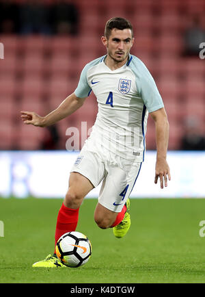 L'Angleterre au cours de la Cook Lewis UEFA Euro 2019 U21, match de qualification du groupe 4 à la vitalité Stadium, Bournemouth. Banque D'Images