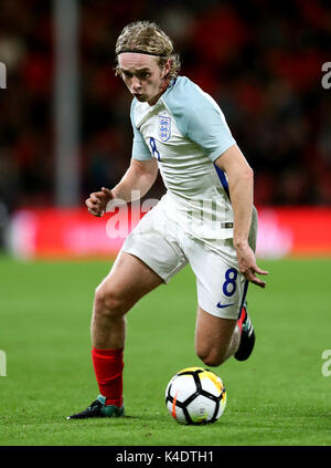 L'Angleterre au cours de la Tom Davies UEFA Euro 2019 U21, match de qualification du groupe 4 à la vitalité Stadium, Bournemouth. Banque D'Images