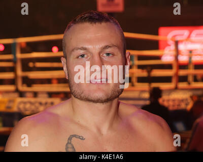 Adam Deines Ses Boxing Banque D'Images
