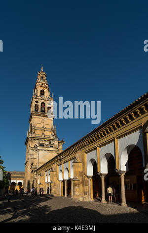 Clocher de grande mosquée/Cathédrale de Cordoue, Espagne Banque D'Images