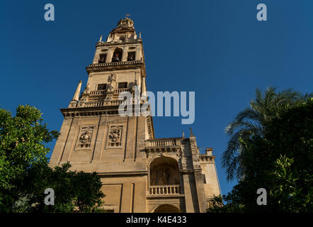 Clocher de grande mosquée/Cathédrale de Cordoue, Espagne Banque D'Images