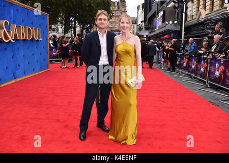 Fenella Woolgar arrivant au Victoria & Abdul première au cinéma Odéon, Londres. ASSOCIATION DE PRESSE Photo. Photo Date : le mardi 5 septembre. Crédit photo doit se lire : Matt Crossick/PA Wire. Banque D'Images