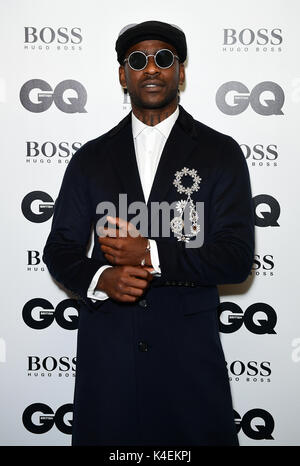 Karismatik durant la GQ Men of the Year Awards 2017 qui a eu lieu à la Tate Modern de Londres. Banque D'Images