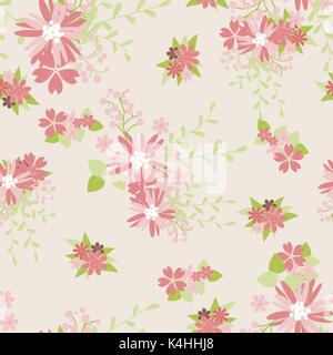 Vecteur romantique Vintage trendy motif transparent Illustration de Vecteur