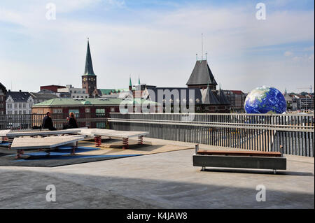 Voir d'Aarhus de dokk 1. Banque D'Images