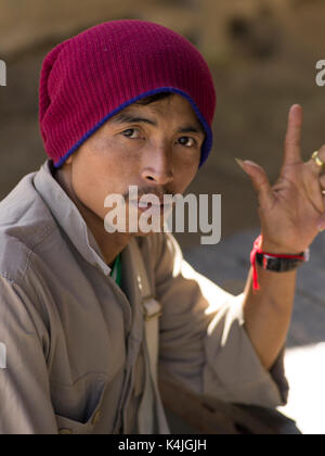 Portrait de l'homme, Chiang Rai, Thaïlande Banque D'Images