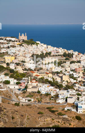 Hermoupolis, l'île de Syros, Cyclades, Mer Égée, Grèce, Europe Banque D'Images