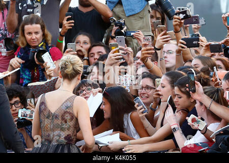 Venise, Italie. 05 Sep, 2017. Jennifer Lawrence assiste à la "Mère !' premiere pendant le 74e Festival du Film de Venise sur Septembre 05, 2017 à Venise, Italie. Credit : MediaPunch Inc/Alamy Live News Banque D'Images