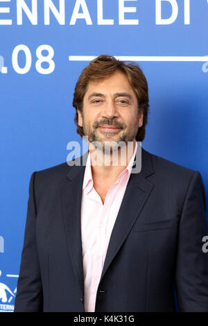 Lido di Venezia, Italie. 06 Sep, 2017. L'Europe, Italie, Lido di Venezia, 06 septembre, 2017 : Javier Bardem, au photocall du film 'Loving Pablo', directeur Fernando León de Aranoa, 74e Festival International du Film de Venise Crédit Crédit : Ottavia Da Re/Sintesi/Alamy Live News Banque D'Images