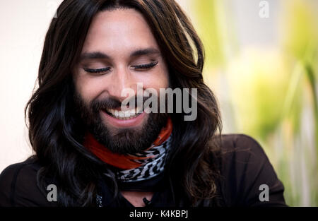 Munich, Allemagne. 12Th Mar, 2017. La chanteuse Conchita Wurst (Thomas Neuwirth) à Munich (Allemagne), 5 septembre 2017. Photo : Sven Hoppe/dpa/Alamy Live News Banque D'Images