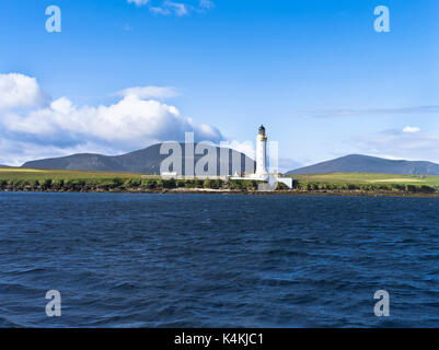 dh Hoy Sound Haut phare GRAEMSAY ORKNEY Tour blanche Nord Lighthouse Board construit par Alan Stevenson Scapas Flow ecosse Banque D'Images