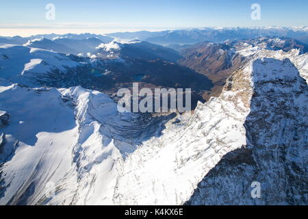 Vue aérienne de Matterhorn, Valais, Suisse Banque D'Images