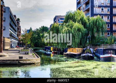 Bassin de Wenlock, Regent's Canal, Islington, Londres, Royaume-Uni Banque D'Images