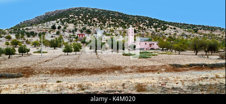 Mosquée du village marocain Banque D'Images