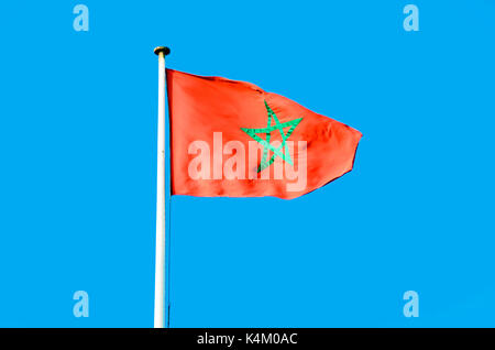 Drapeau marocain Banque D'Images